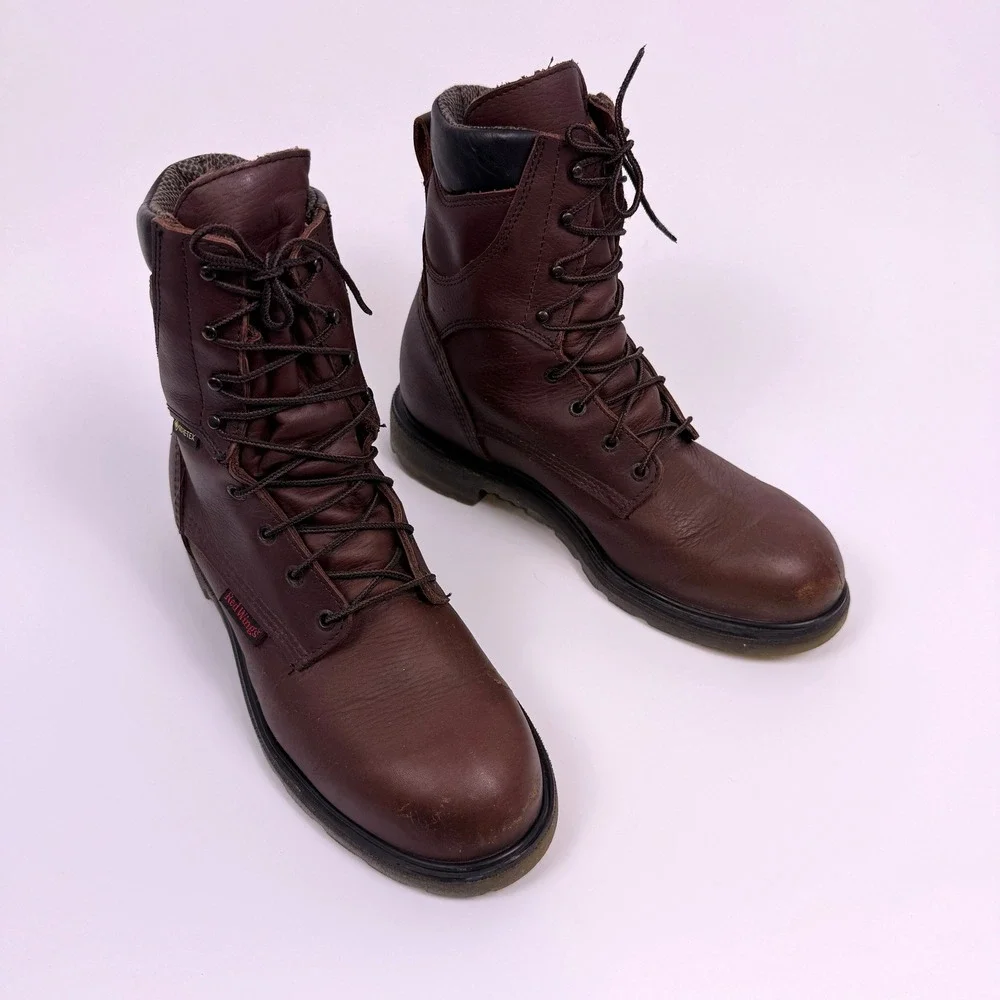 Red Wing 914 SuperSole 2.0 Work Boots Men's 10 D Gore-Tex Waterproof USA Made